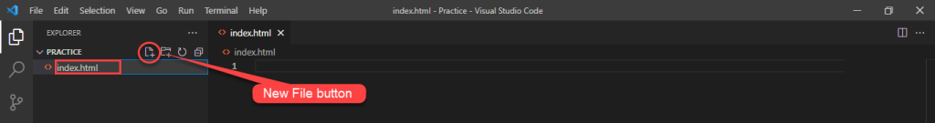 HTML New File