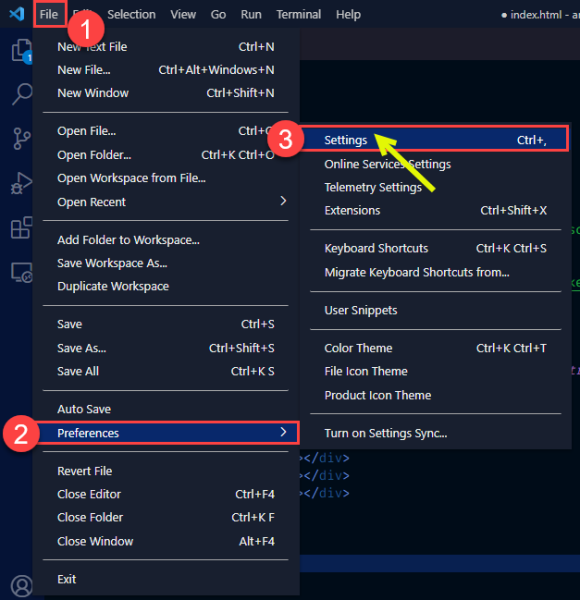 How to enable auto indent in VS Code - Coding Campus