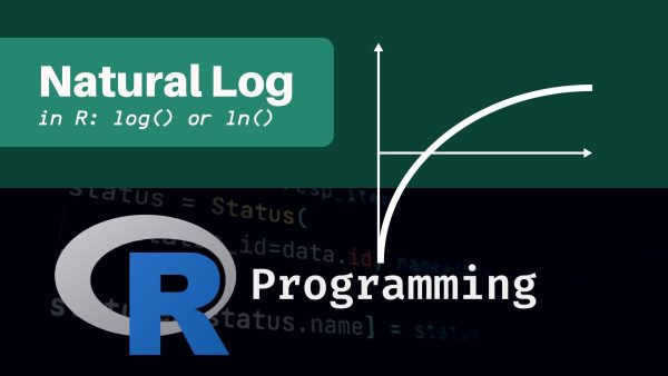 R Line Using Log Natural Log in R - Coding Campus